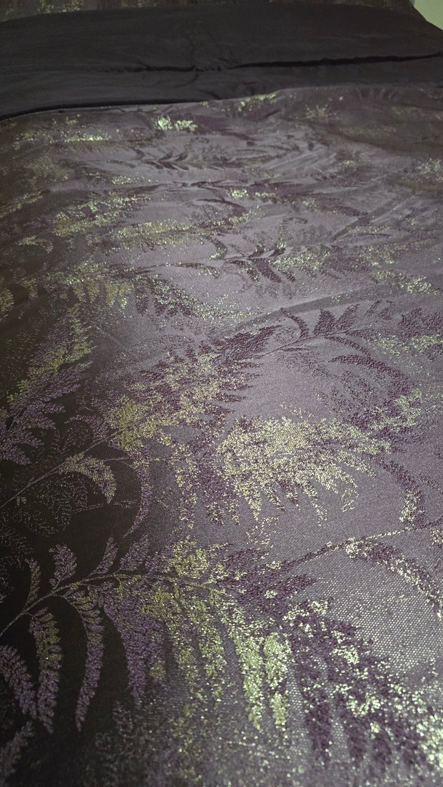 Mürdüm saten Yatak Örtüsü - Görsel 3