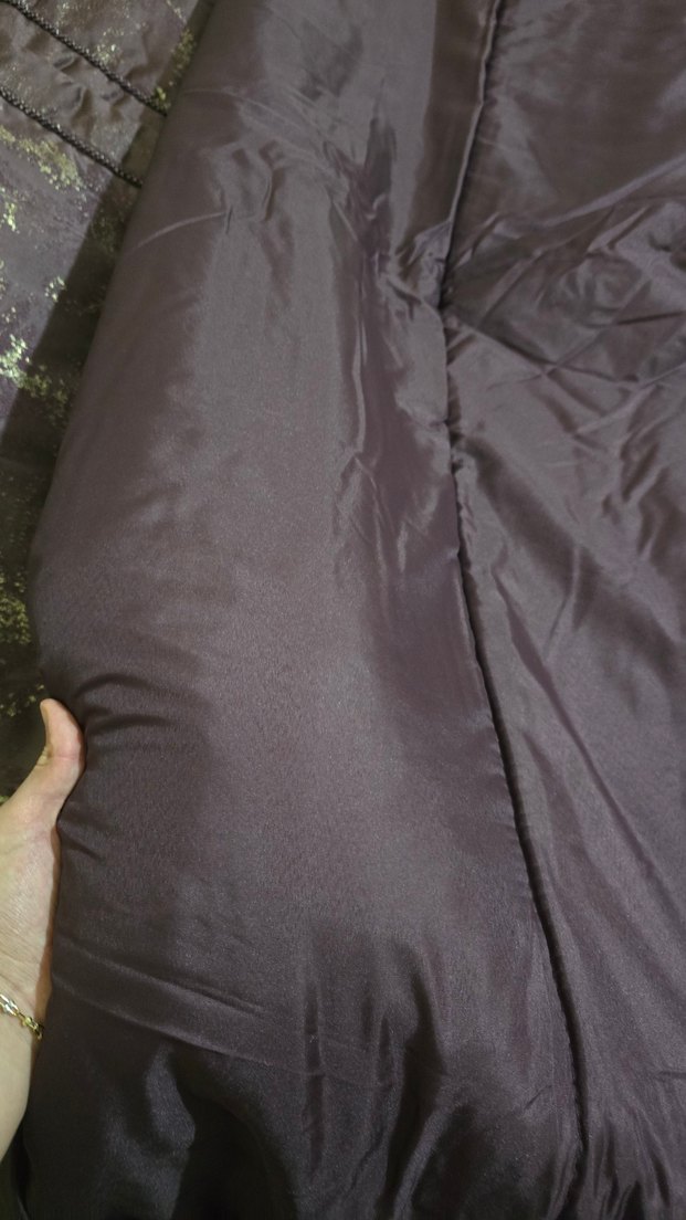 Mürdüm saten Yatak Örtüsü - Görsel 5