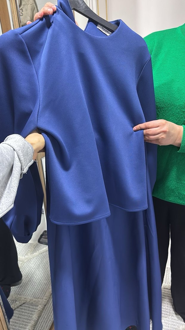 Beyaz Keten Hamile Bluzu - Görsel 4