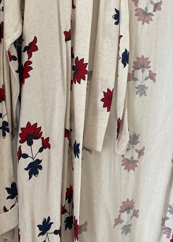 s Beden Uzun Nakışlı Bohem Kadın Kimono