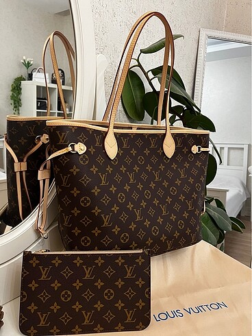Beden kahverengi Renk LOUIS VUITTON Kahverengi Büyük Çanta