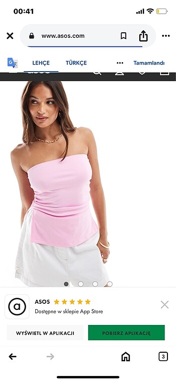 Bershka pembe croğ