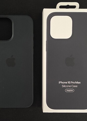 iPhone 16 Pro Max Siyah Silikon Kılıf