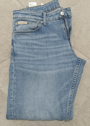 Calvin Klein Erkek Mavi Denim Jean