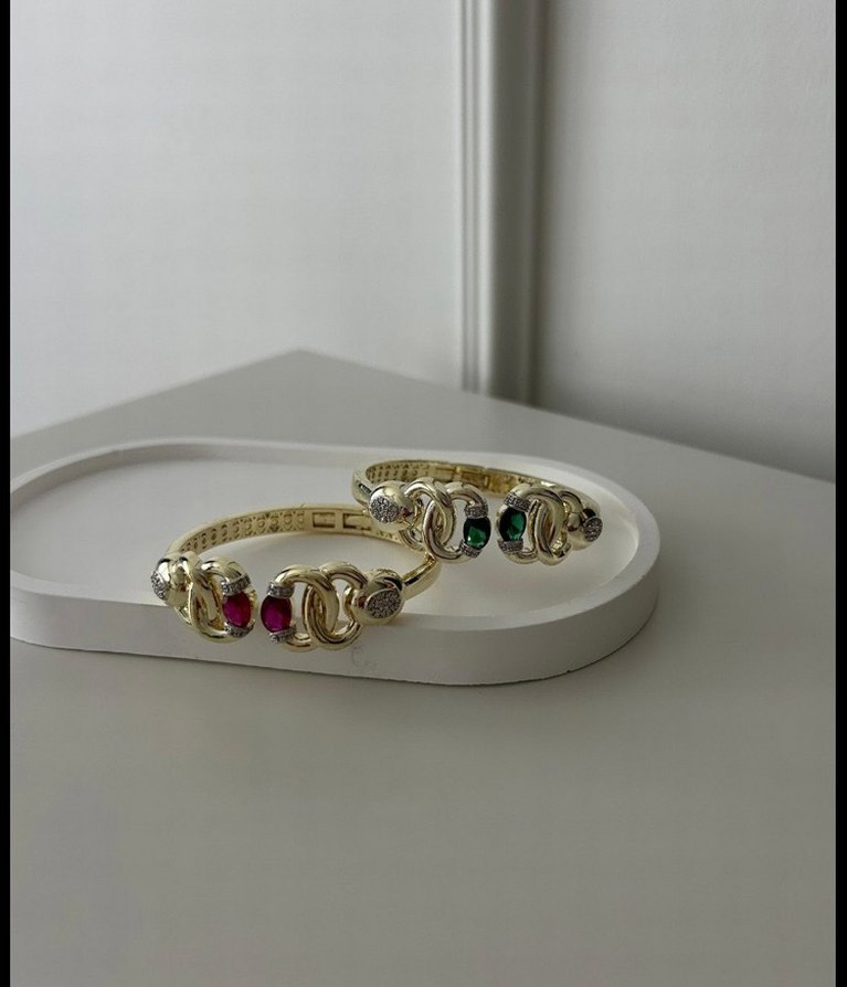 Altın Kaplama Vıp Kelepçe Kırmızı - Görsel 2