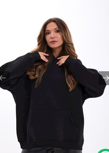 Addax Siyah Oversize Kadın Sweatshirt S Beden