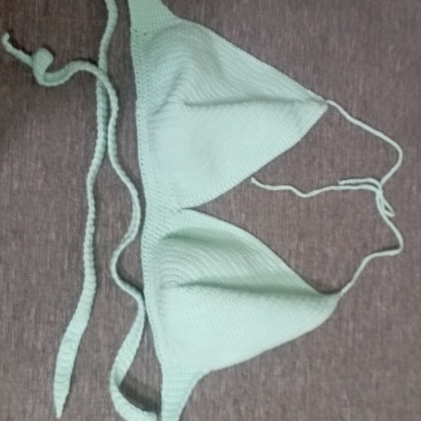 Bohem Tarz Turkuaz Örgü Bralet bikini ust el örgüsü - Görsel 4