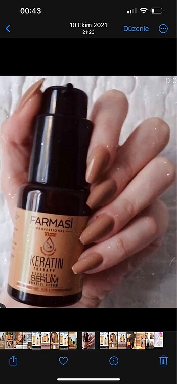  Beden Renk Farmasi Keratin Terapi Onarıcı Serum