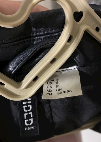 H&M Siyah Deri Kadın Ceket - Görsel 3