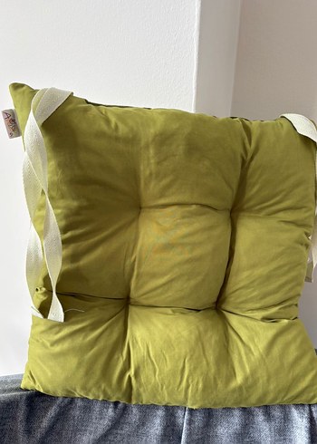 4 adet Sandalye minderi Yeşil Minder - Görsel 4