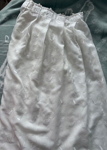 İşlemeli Beyaz Tül Perde - Görsel 8