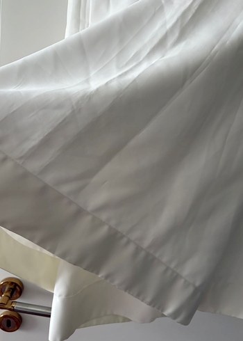 Parlak Beyaz Düz Güneşlik Perde - Görsel 4