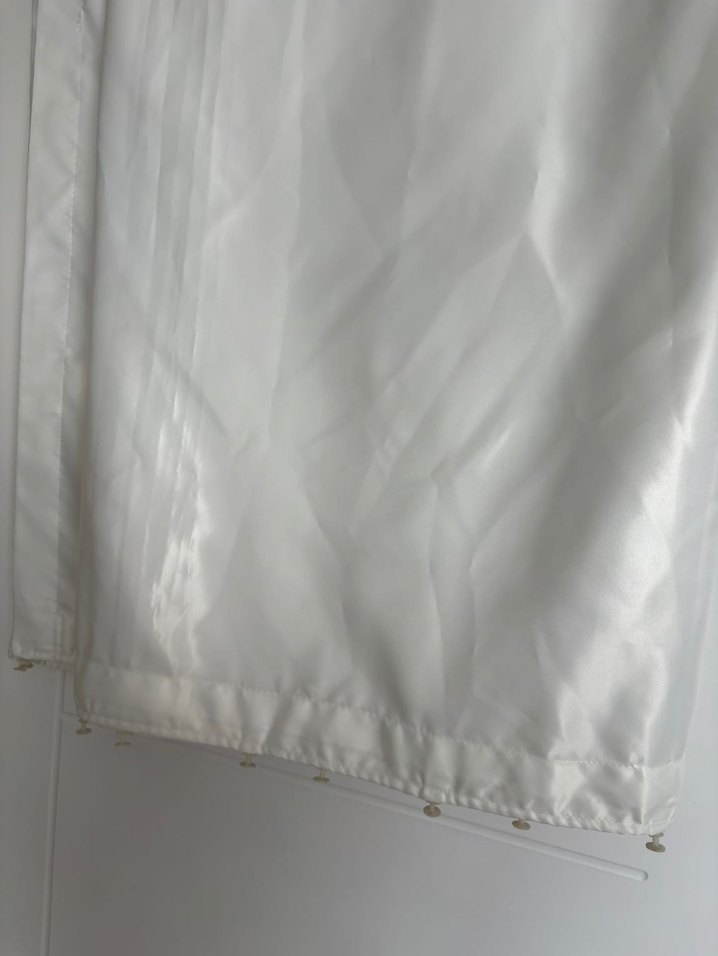 Parlak Beyaz Düz Güneşlik Perde - Görsel 2