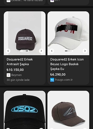 DSquared2 Şapka 