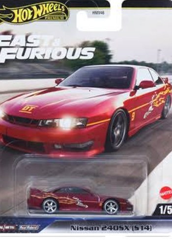 Parlak Kırmızı Nissan 240SX Oyuncak Araba