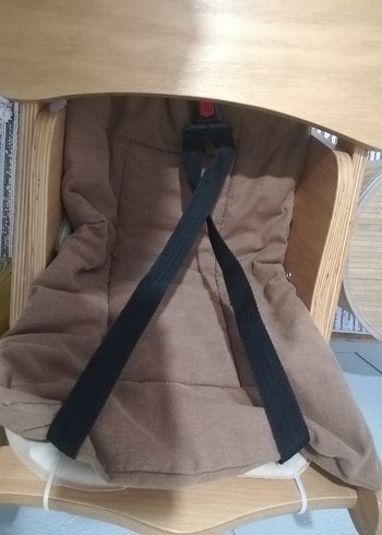 Beden Bej Ahşap Bebek Mama Sandalyesi