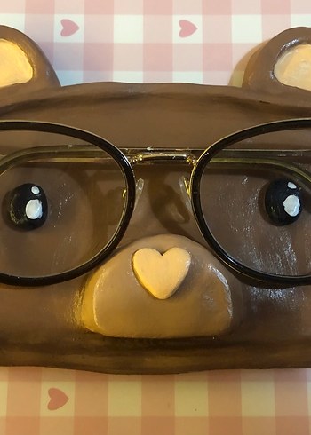 el yapımı seramik gözlük standı - Görsel 3