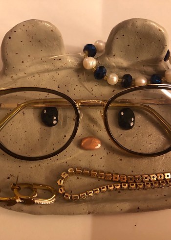 el yapımı seramik gözlük standı - Görsel 6