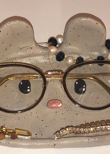 el yapımı seramik gözlük standı - Görsel 2