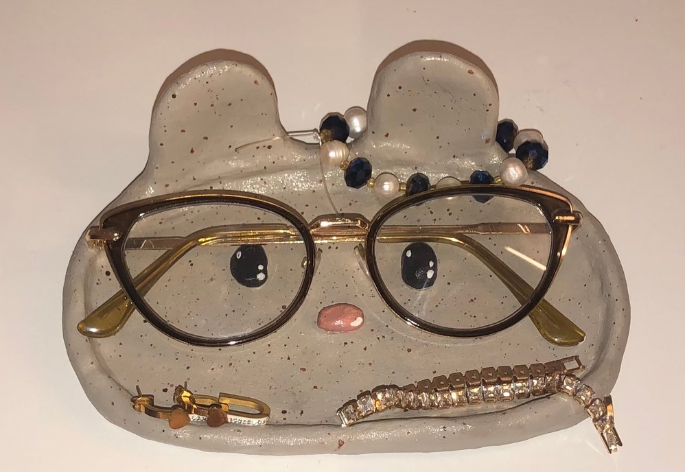 el yapımı seramik gözlük standı - Görsel 2