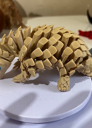 3 D baskı Bej Renkli Detaylı baskı Pangolin