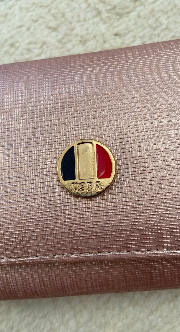 Pembe Parlak Deri Kadın Cüzdanı - Görsel 2