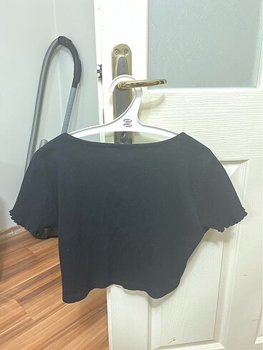 xl Beden LCW crop kadın kolu büzgülü crop