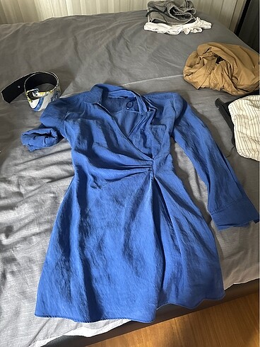 Zara mavi elbise