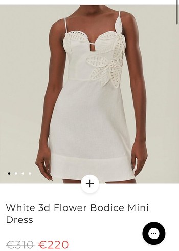 Bohem Mini Beyaz Elbise - Görsel 3