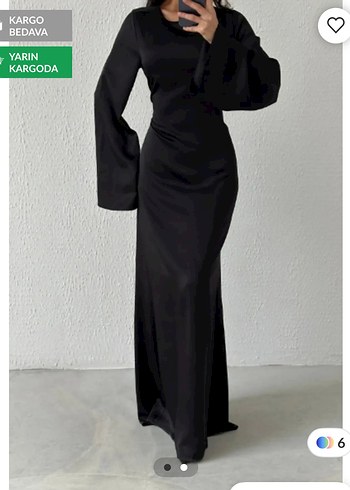 Siyah Uzun Drapeli Gotik Kadın Elbise - Görsel 3