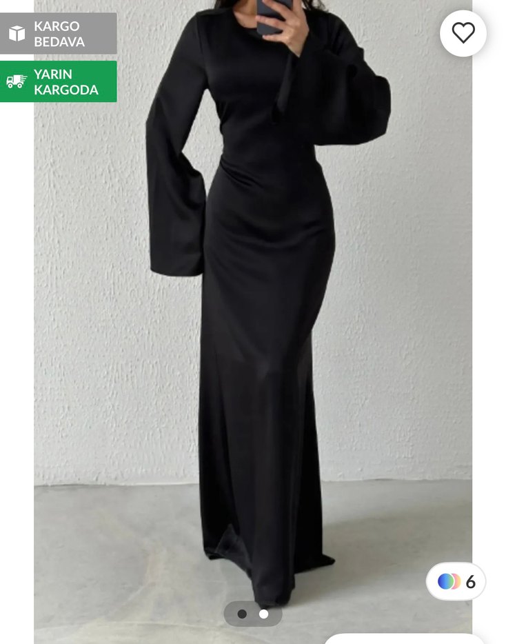 Siyah Uzun Drapeli Gotik Kadın Elbise - Görsel 3