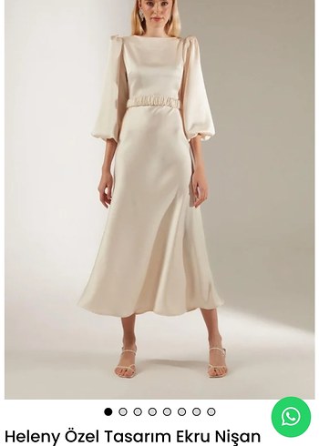 Uzun Kollu Beyaz Minimalist Gelinlik - Görsel 3