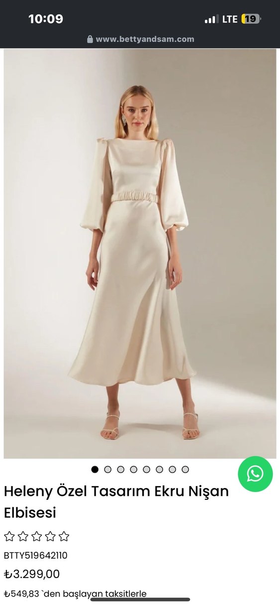 Uzun Kollu Beyaz Minimalist Gelinlik - Görsel 3