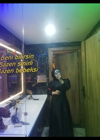 Diğer Siyah Uzun Kollu Kadın abiye
