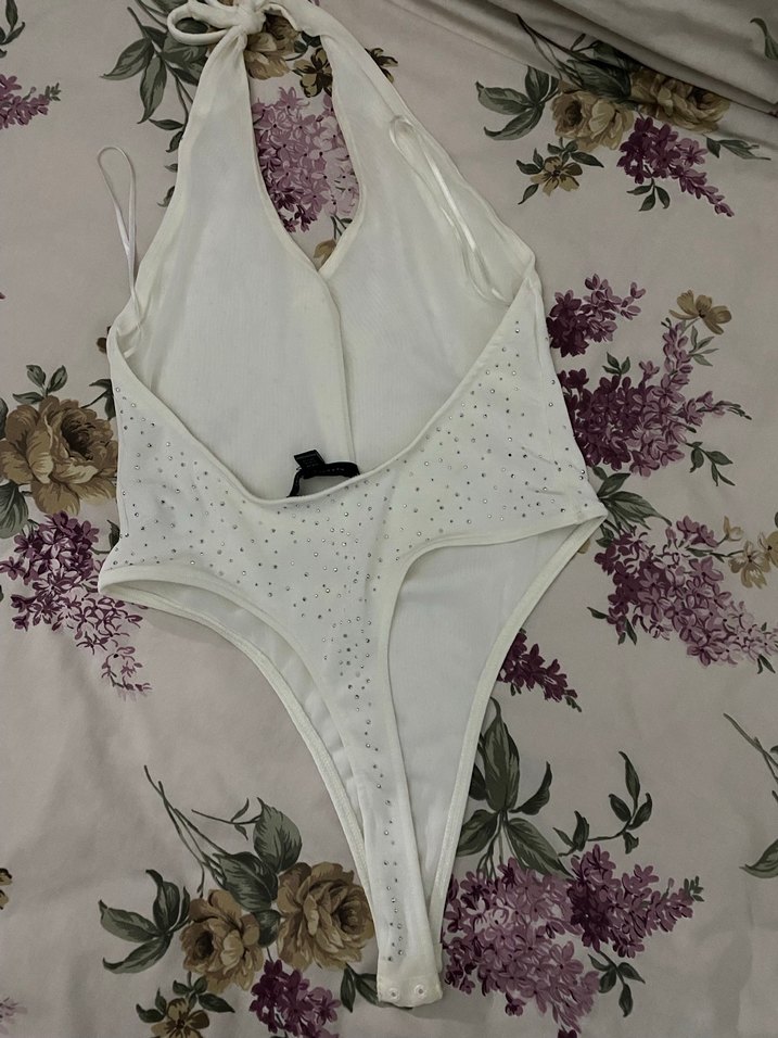 Bershka taşlı body - Görsel 3