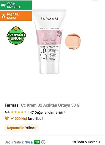 Farmasi Cc krem parfüm göz kalemi 2 likit ruj