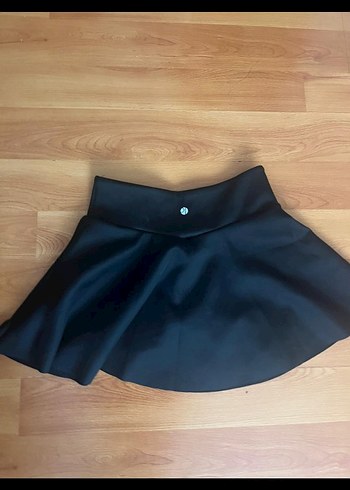 Düğmeli Siyah Midi Etek - Görsel 2