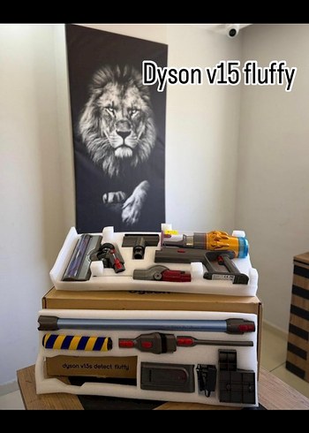Dyson V15 Fluffy Kablosuz Elektrikli Süpürge SIFIR KAPALI KUTU.