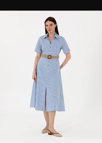 Pierre Cardin Mavi Çizgili Erkek Gömlek 38