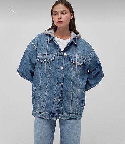 xl Beden Mavi jeans oversize indigo ceket
