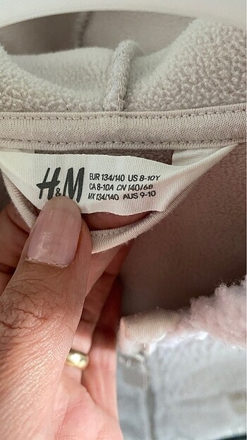 8 Yaş Beden ten rengi Renk H&M hırka teddy bear
