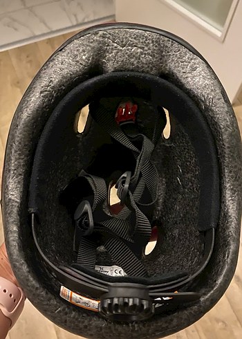 Pembe Renkli Biker Motor Kaskı Velcro Askılı - Görsel 3