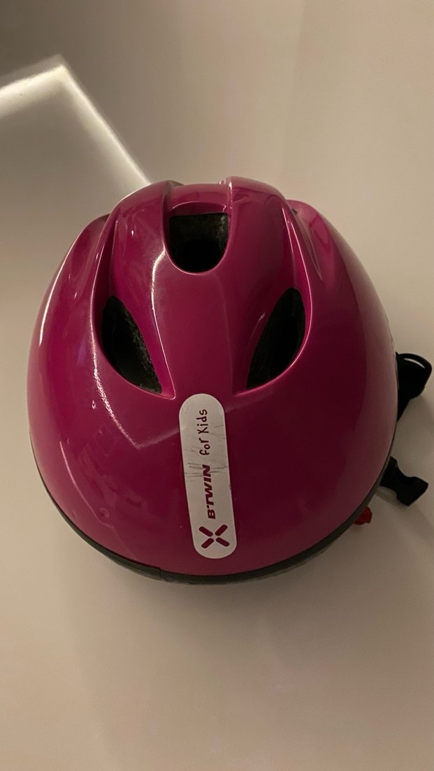 Pembe Renkli Biker Motor Kaskı Velcro Askılı - Görsel 2