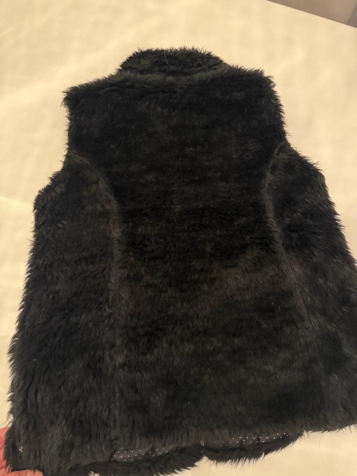 Kürk Detaylı Siyah Yelek - Görsel 2