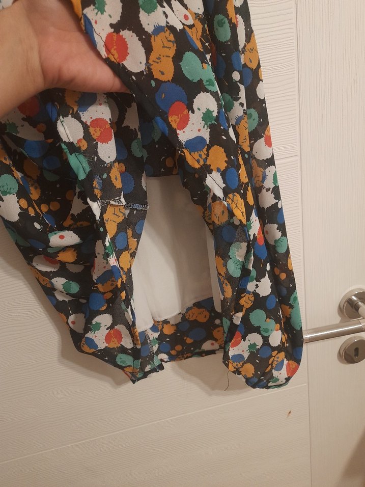 Kadın Çok Renkli Uzun Batik Elbise - Görsel 2