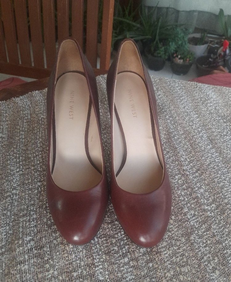 Klasik Bordo Deri Stiletto Topuklu Kadın Ayakkabı - Görsel 2