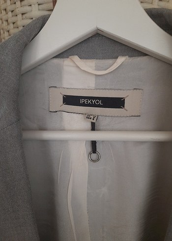 İpekyol Gri Düğmeli Kadın Blazer Ceket - Görsel 5