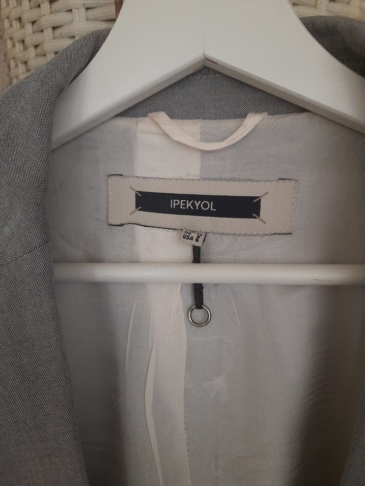 İpekyol Gri  Düğmeli Kadın Blazer Ceket - Görsel 5
