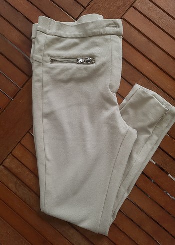 TWEST Düğmeli Bej Kadın Kumaş Pantolon Bej renk - Görsel 9