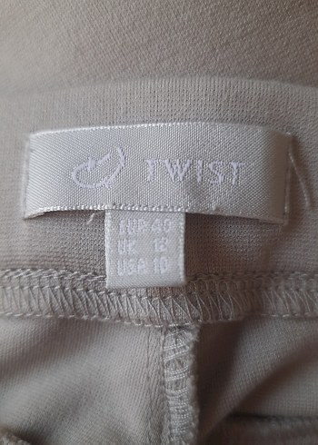 TWEST Düğmeli Bej Kadın Kumaş Pantolon Bej renk - Görsel 6